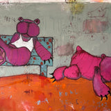 behind the citchen couch